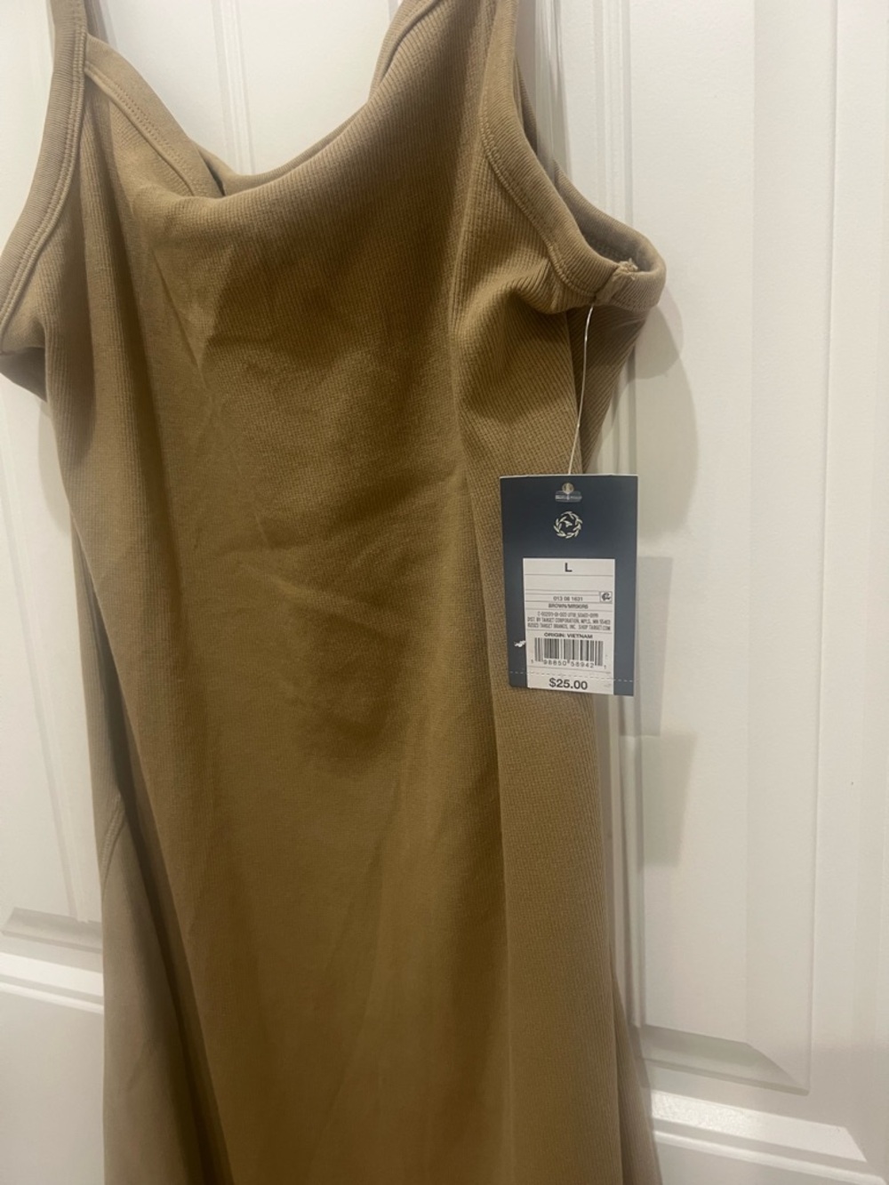 Universal Thread Olive Slip Maxi Dress with Cowl Neck - Picture 5 of 5